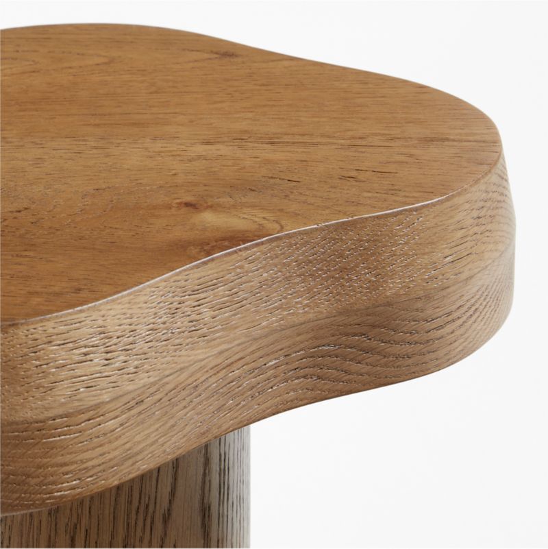 Winslow Oak Wood Side Table by Jake Arnold - image 12 of 14