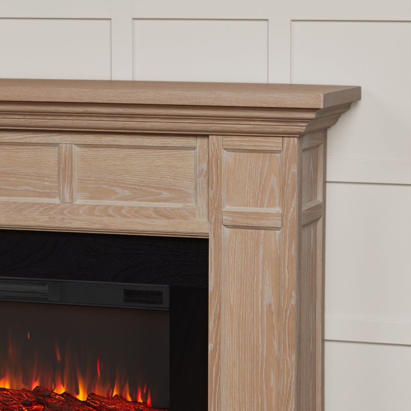 Winsome Light Wood Electric Fireplace 75" - image 3 of 7