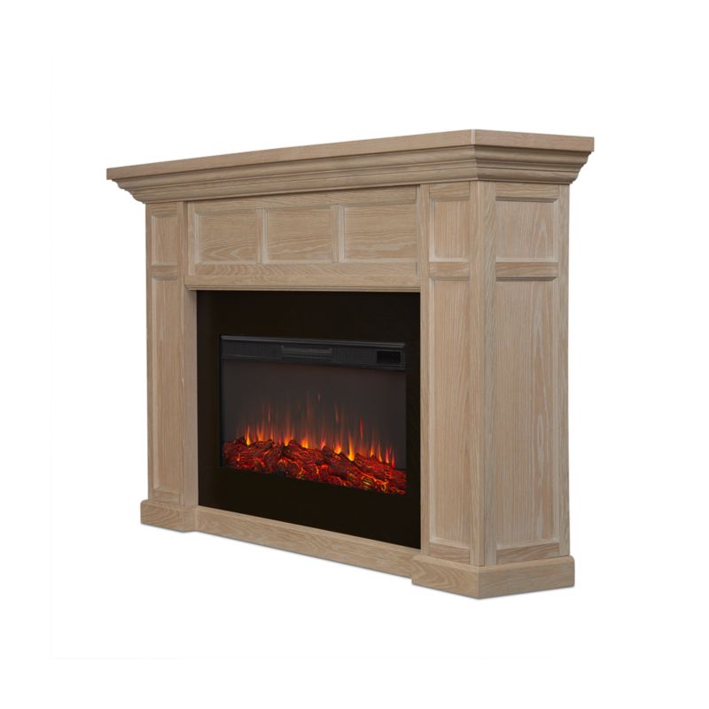 Winsome Light Wood Electric Fireplace 75" - image 5 of 7