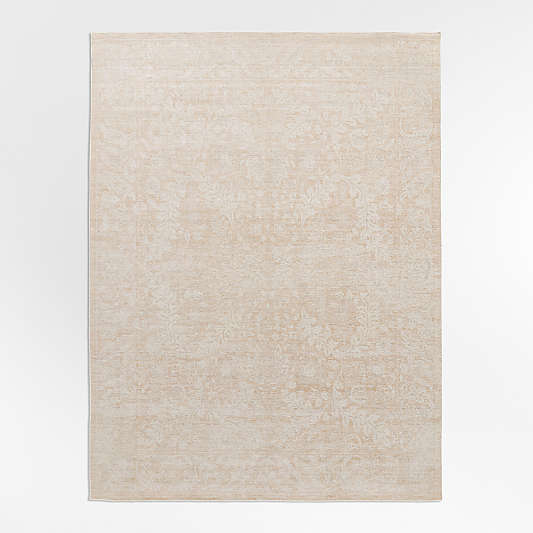 Winson Wool Blend Traditional Handwoven Beige Rug