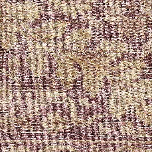 Winson Wool Blend Traditional Handwoven Burgundy Rug Swatch 12"x18"