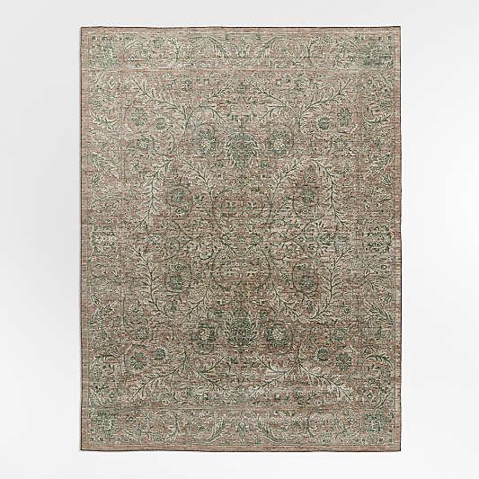 Winson Wool Blend Traditional Handwoven Earth Brown Area Rug