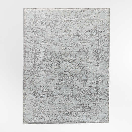 Winson Wool Blend Traditional Handwoven Light Blue Area