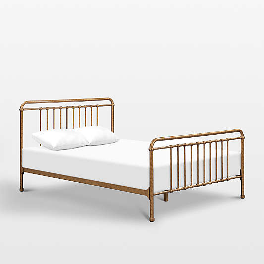 Namesake Winston Vintage Gold Iron Full Kids Bed