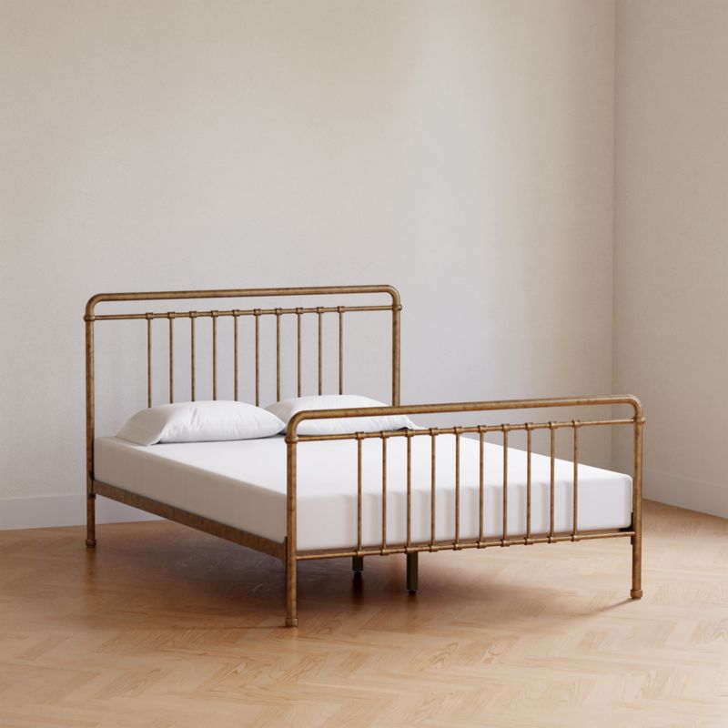 Namesake Winston Vintage Gold Iron Full Kids Bed - image 3 of 10