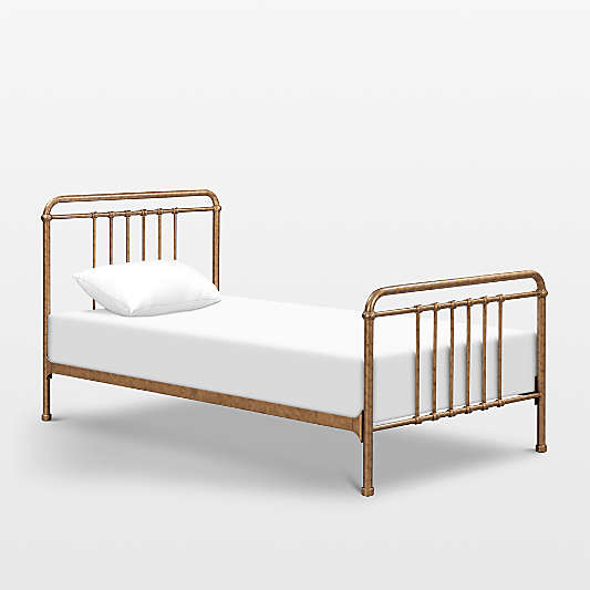 Namesake Winston Vintage Gold Iron Twin Kids Bed