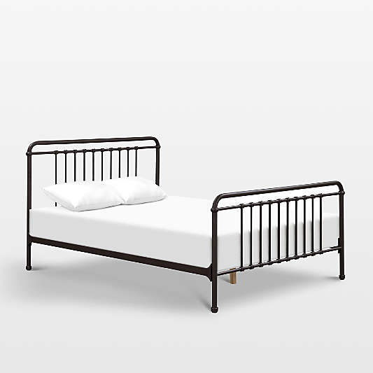 Namesake Winston Vintage Black Iron Full Kids Bed