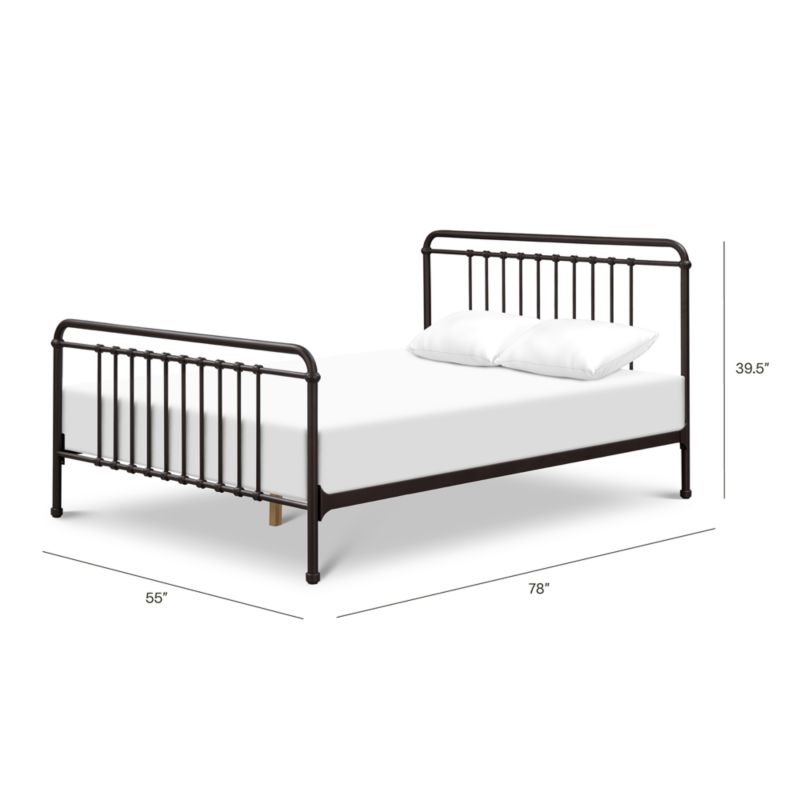 Namesake Winston Vintage Black Iron Full Kids Bed - image 4 of 8