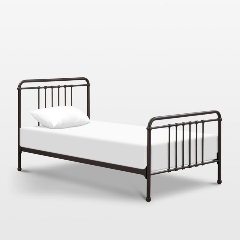 Namesake Winston Vintage Black Iron Full Kids Bed - image 1 of 8