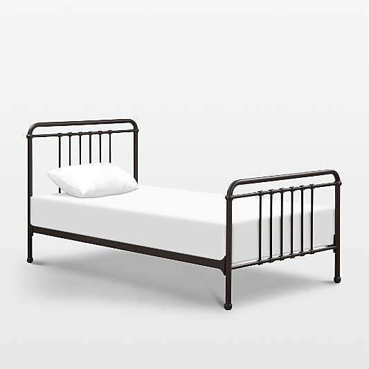 Namesake Winston Vintage Black Iron Twin Kids Bed