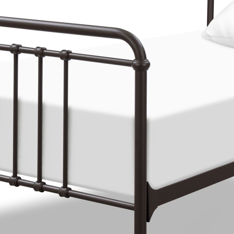 Namesake Winston Vintage Black Iron Full Kids Bed - image 6 of 8
