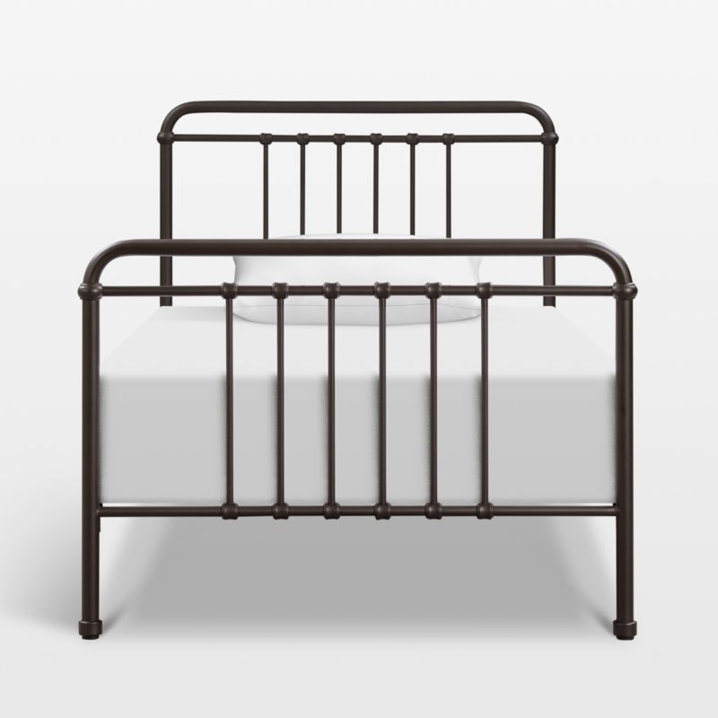 Namesake Winston Vintage Black Iron Twin Kids Bed - image 1 of 7