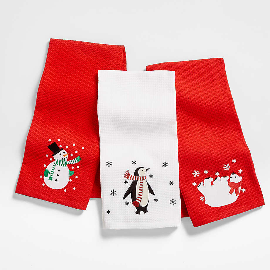 Winter Friends Christmas Tea Kitchen Dish Towels, Set of 3 + Reviews