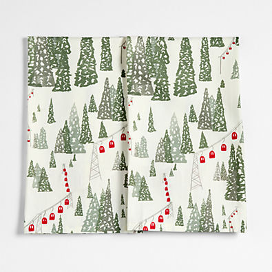 View Winter Gondola Organic Cotton Kitchen Towels, Set of 2 details