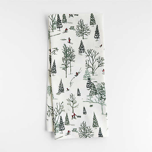 Winter Joy Organic Cotton Kitchen Towel