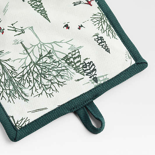 Winter Joy Organic Cotton Pot Holder