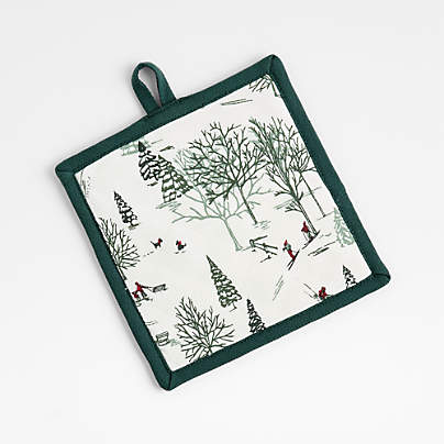 Winter Joy Organic Cotton Pot Holder