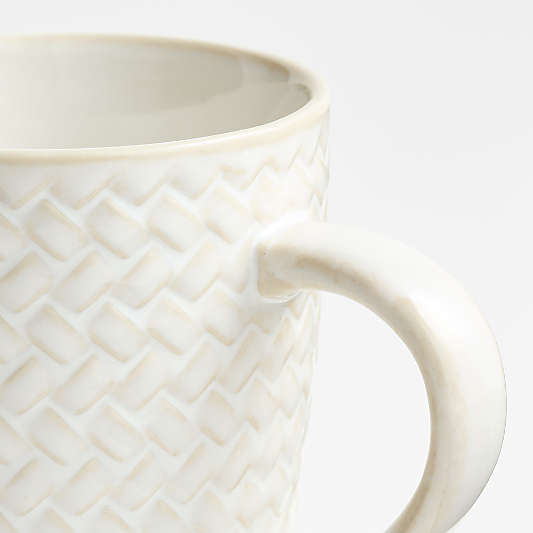 Winter Pinecone 12-oz. White Stoneware Mug