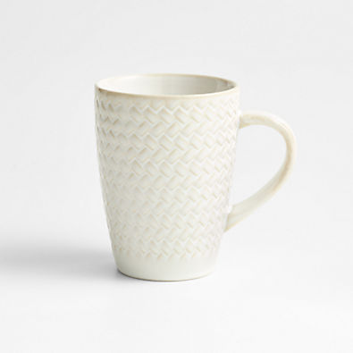 View Winter Pinecone 12-oz. White Stoneware Mug details