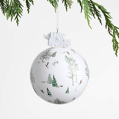 Winter Scene Christmas Ornament
