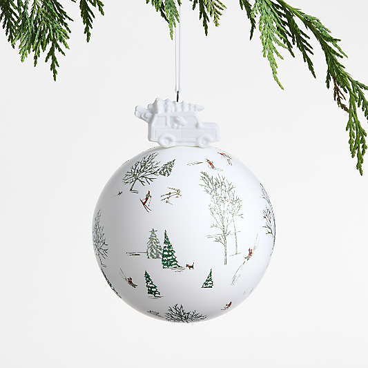 Winter Scene Christmas Ornament