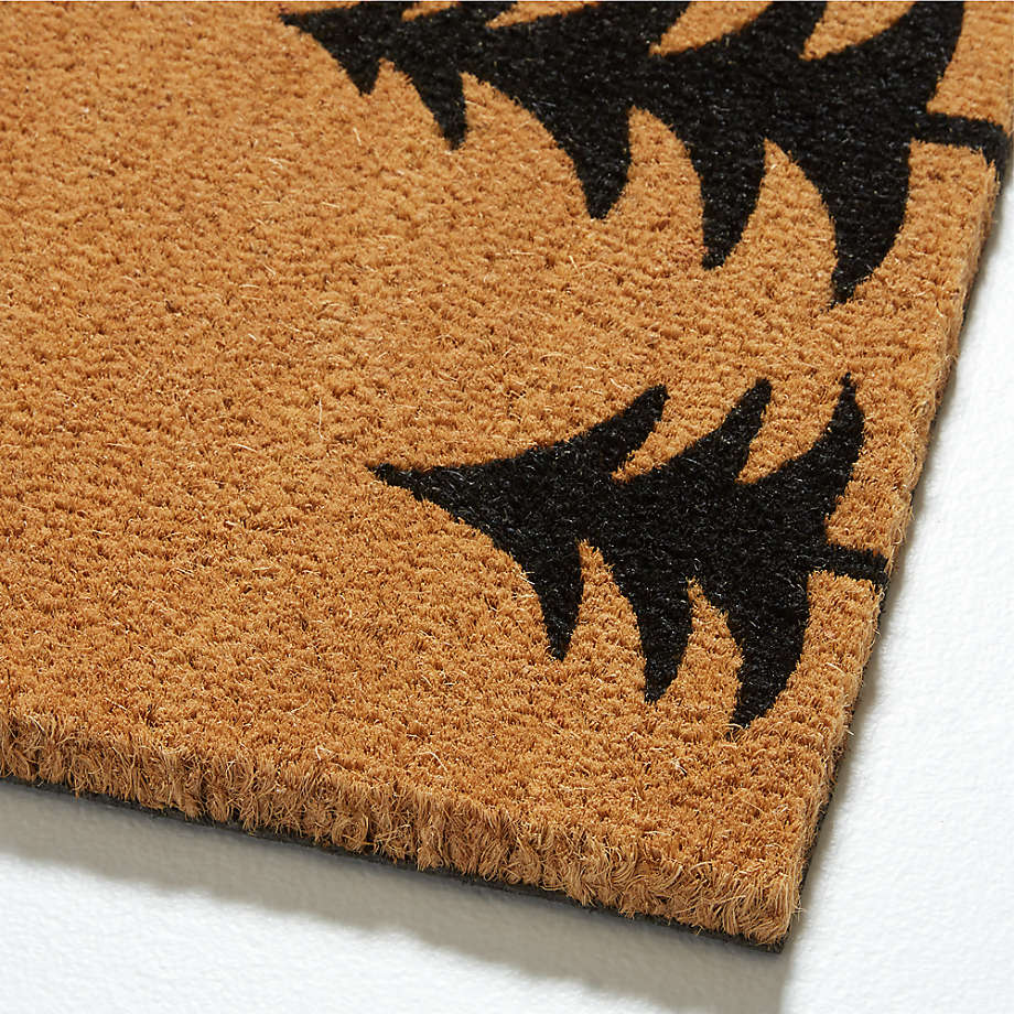 Outdoor Hello Winter Christmas Doormat, Tan/Black, 29L x 17H , Coir/Vinyl | Kirkland's Home