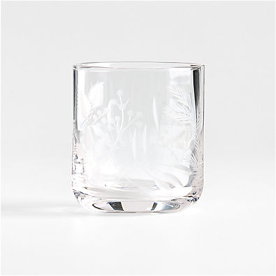 View Winterberry 11-oz. Etched Double-Old Fashioned Glass details