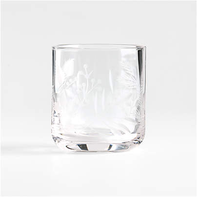 Winterberry 11-oz. Etched Double-Old Fashioned Glass