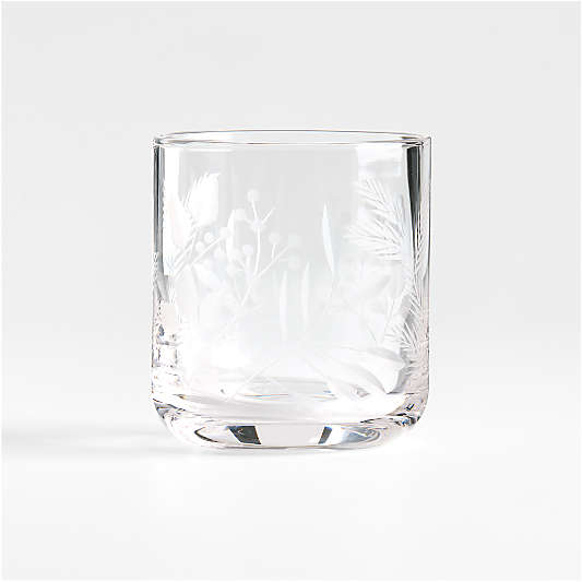 Winterberry 11-oz. Etched Double-Old Fashioned Glass