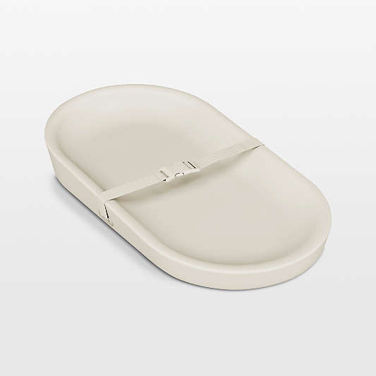 Lalo Oatmeal White Wipeable Baby Diaper Changing Pad