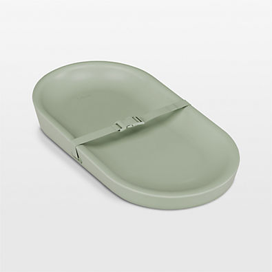 View Lalo Sage Green Wipeable Baby Diaper Changing Pad details