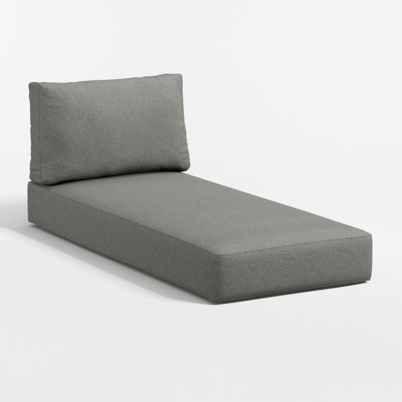 Replacement Walker Cast Teak Sunbrella ® Outdoor Chaise Cushion - image 1 of 2