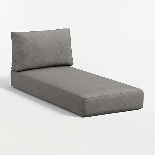 Replacement Walker Canvas Charcoal Sunbrella® Outdoor Chaise Cushion