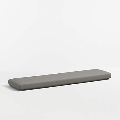 Replacement Walker Canvas Charcoal Sunbrella® Outdoor Dining Bench Cushion