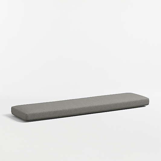 Replacement Walker Canvas Charcoal Sunbrella® Outdoor Dining Bench Cushion