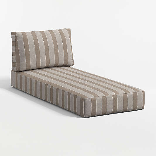 Replacement Walker Range Dune Stripe Sunbrella ® Outdoor Chaise Cushion