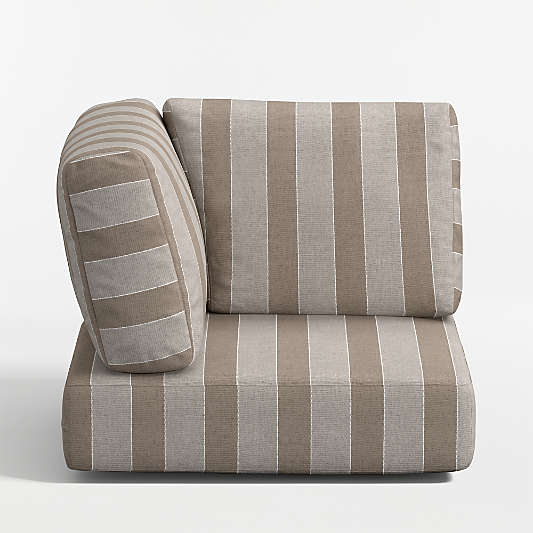 Replacement Walker Range Dune Stripe Sunbrella ® Outdoor Sectional Corner Cushion