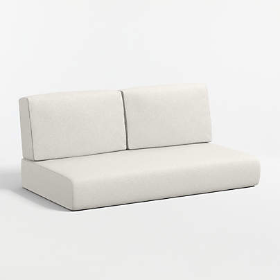 Replacement Walker Canvas Natural Sunbrella ® Outdoor Loveseat Sectional Cushion