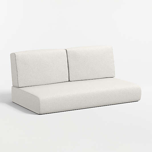 Replacement Walker Canvas Natural Sunbrella ® Outdoor Loveseat Sectional Cushion