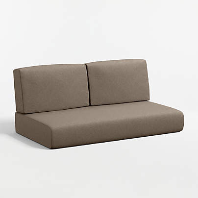 Replacement Walker Cast Shale Sunbrella ® Outdoor Loveseat Sectional Cushion
