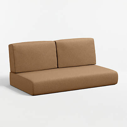 Replacement Walker Cast Teak Sunbrella ® Outdoor Loveseat Sectional Cushion