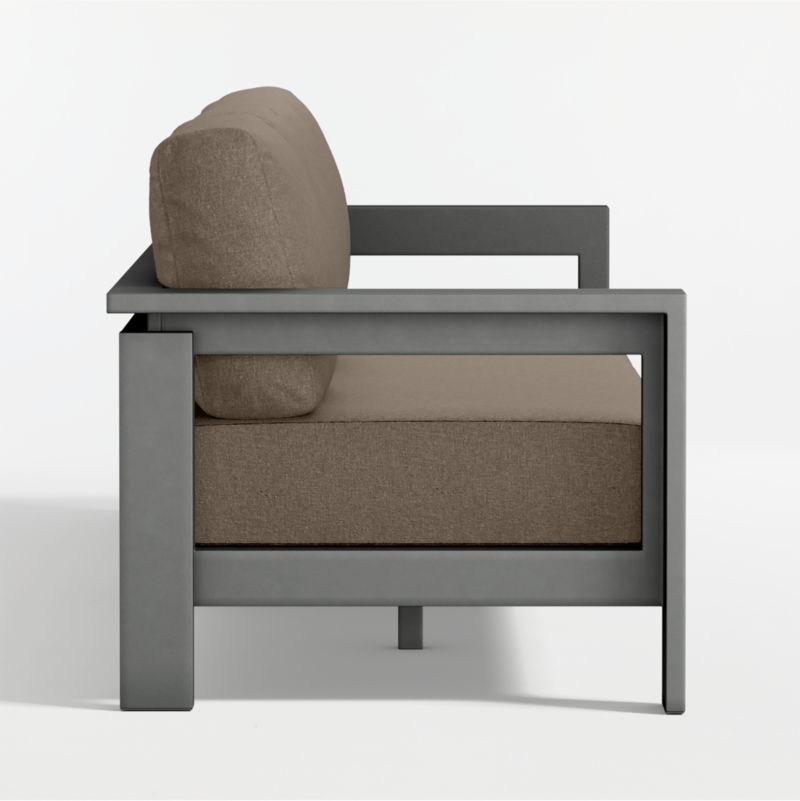 Walker 117" 2-Piece Metal Sectional Sofa with Cast Shale Sunbrella ® Cushions - image 6 of 9