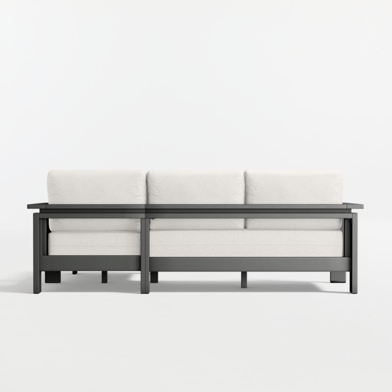 Walker 2-Piece Right-Arm Chaise Metal Outdoor Sectional with Canvas Canvas Sunbrella ® Cushions - image 16 of 17