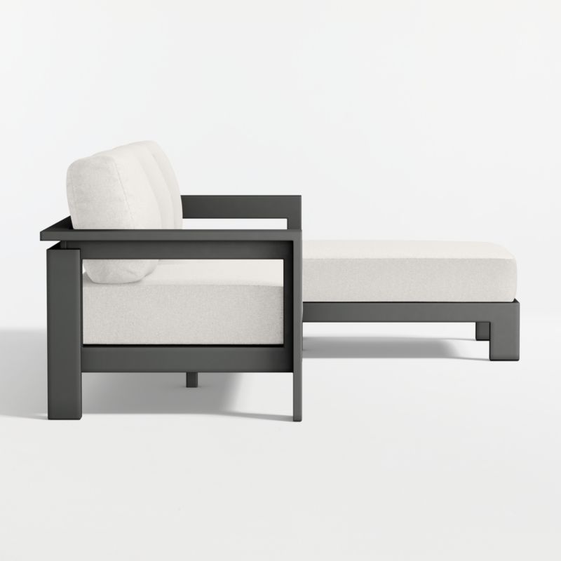 Walker 2-Piece Right-Arm Chaise Metal Outdoor Sectional with Canvas Canvas Sunbrella ® Cushions - image 15 of 17