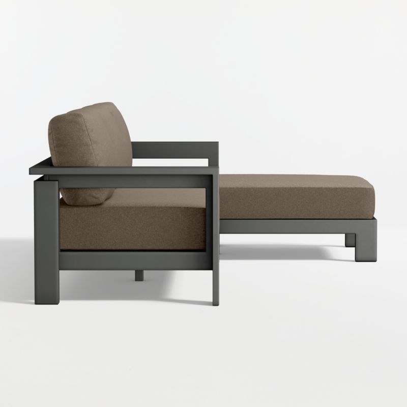 Walker 2-Piece Right-Arm Chaise Metal Outdoor Sectional with Cast Shale Sunbrella ® Cushions - image 7 of 9