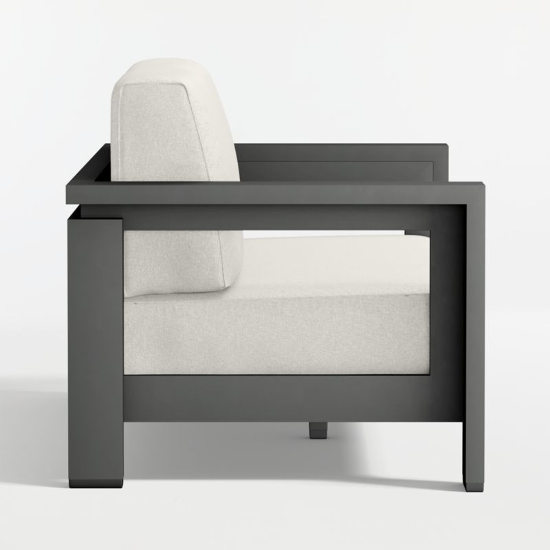 Walker 63" Metal Outdoor Loveseat with Canvas Natural Sunbrella ® Cushions - image 13 of 16