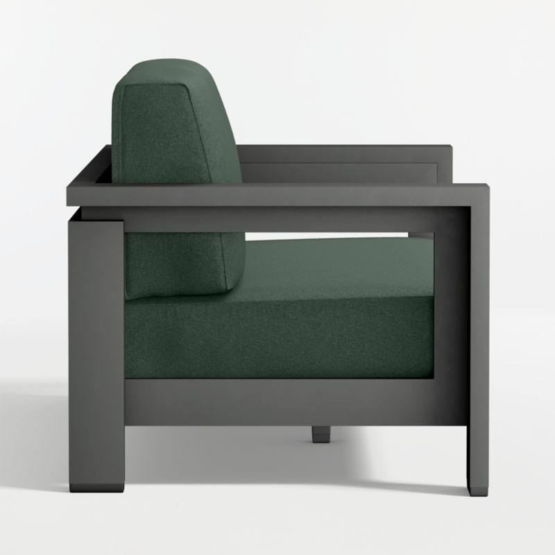 Walker 63" Metal Outdoor Loveseat with Cast Ivy Sunbrella ® Cushions - image 14 of 17