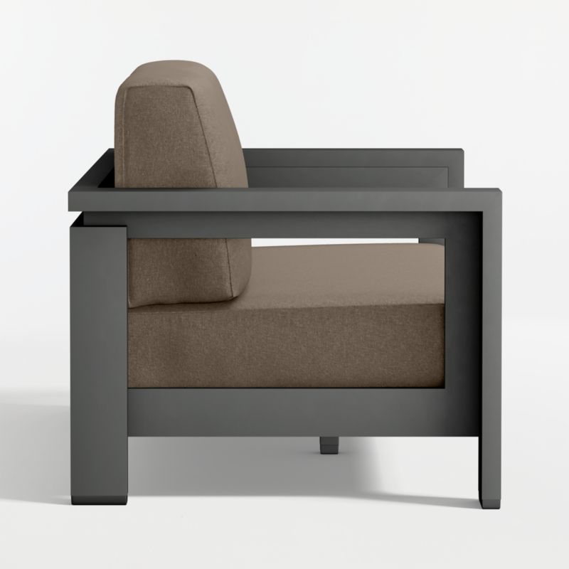 Walker 63" Metal Outdoor Loveseat with Cast Shale Sunbrella ® Cushions - image 13 of 16