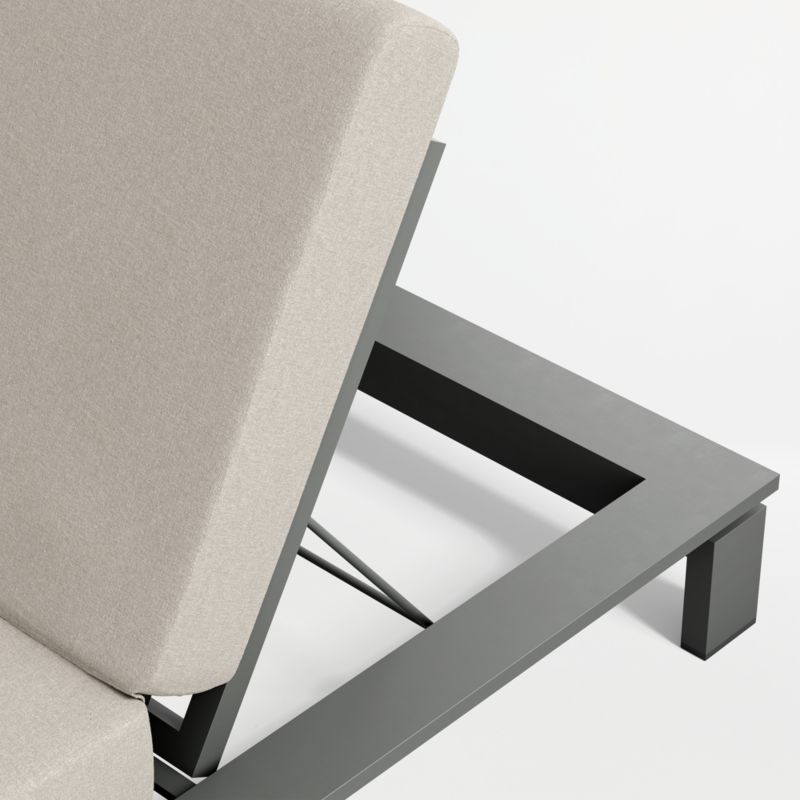 Walker Metal Outdoor Sun Lounger with Canvas Flax Sunbrella ® Cushion - image 8 of 9