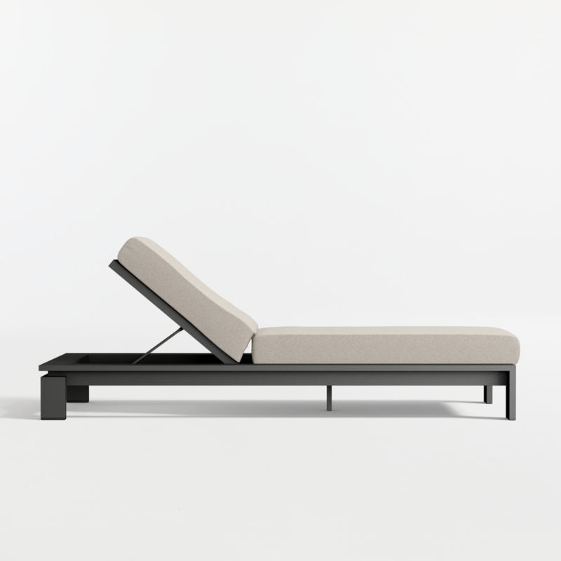 Walker Metal Outdoor Sun Lounger with Canvas Flax Sunbrella ® Cushion - image 5 of 9